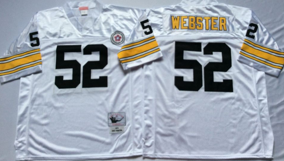 Men NFL Pittsburgh Steelers #52 Webster white Mitchell Ness jerseys